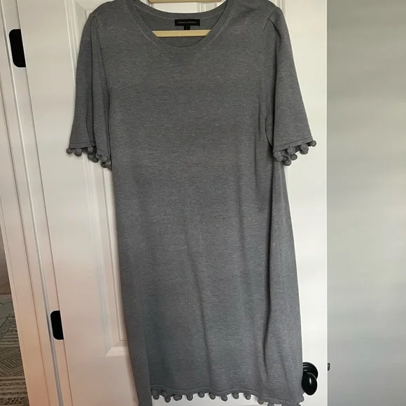 banana republic grey sweater dress Merino-Cotton Maxi Sweater Dress